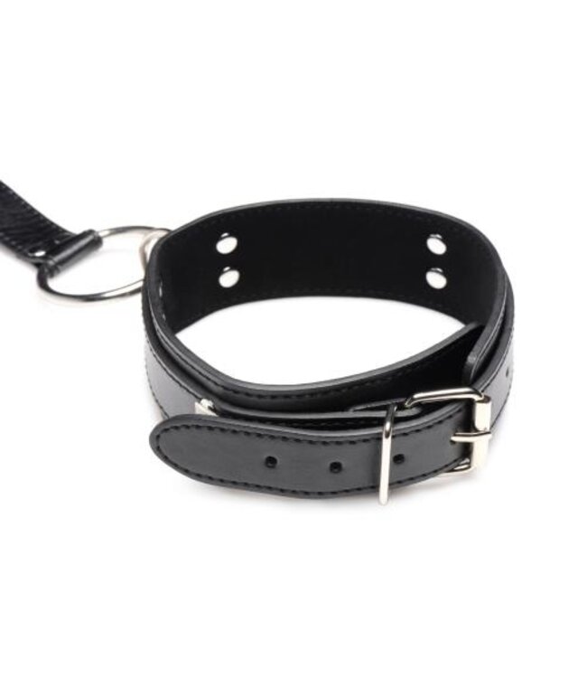 Halsband Met Polsboeien Restraint Set - Zwart