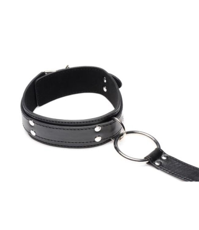 Halsband Met Polsboeien Restraint Set - Zwart