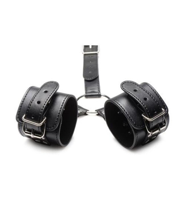 Halsband Met Polsboeien Restraint Set - Zwart