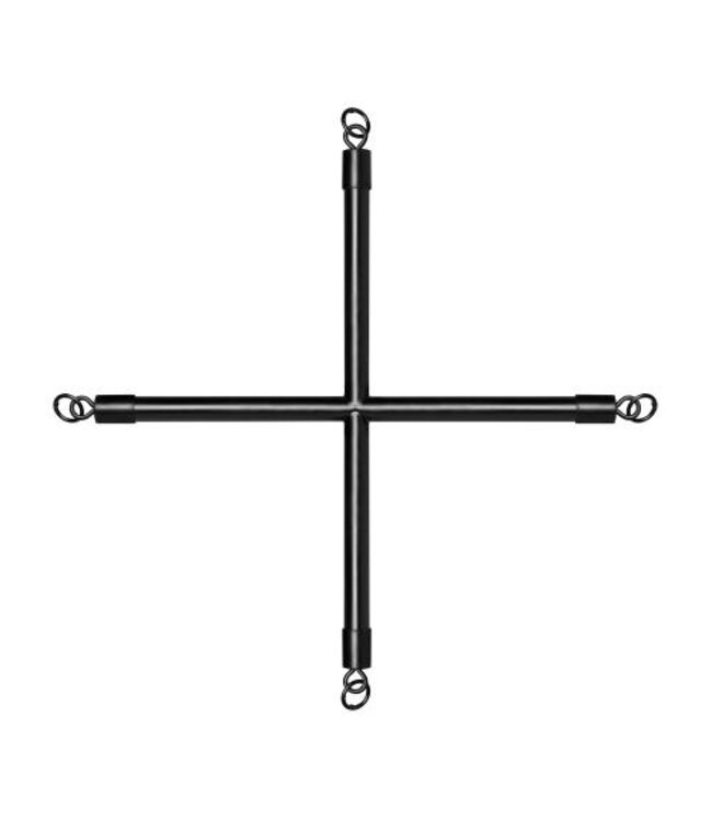 Hog Tie Cross Stang Met Boeien - Zwart