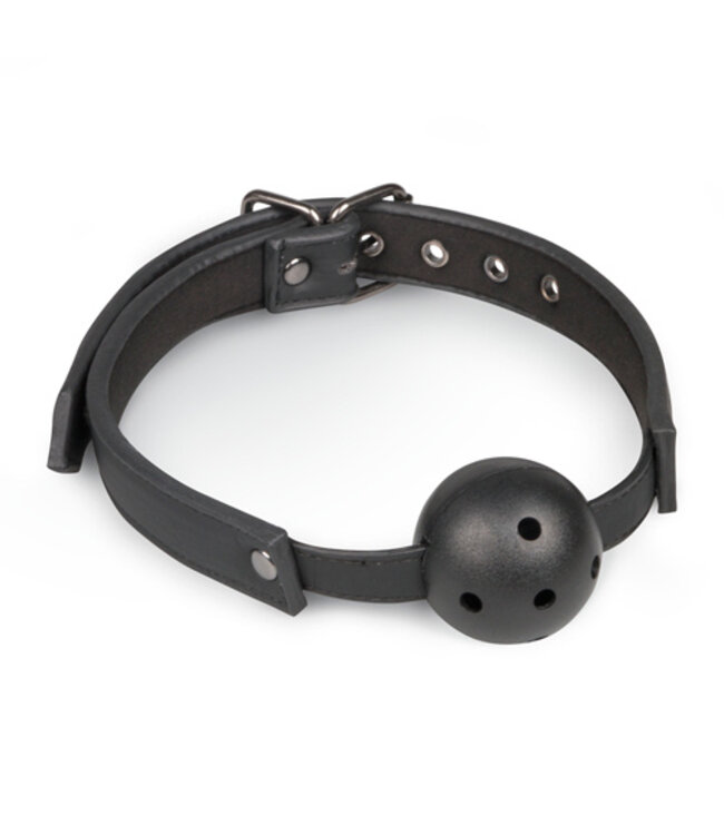 Ball gag met PVC bal - zwart