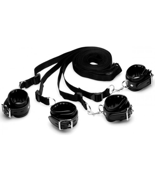 XR Brands - Bed Restraint Kit Bedboeien - Zwart
