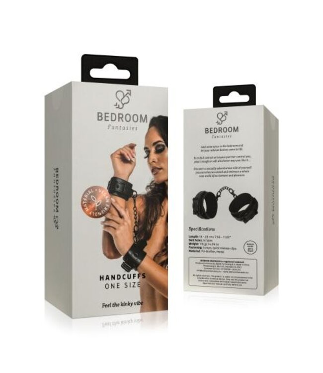 Kunstleren Handboeien - Zwart