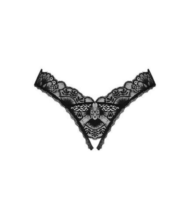 Donna Dream String Met Open Kruisje - Zwart