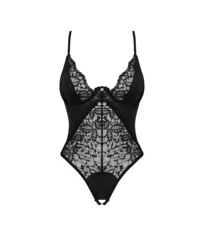 Bellastia Body Met Open Kruisje - Zwart