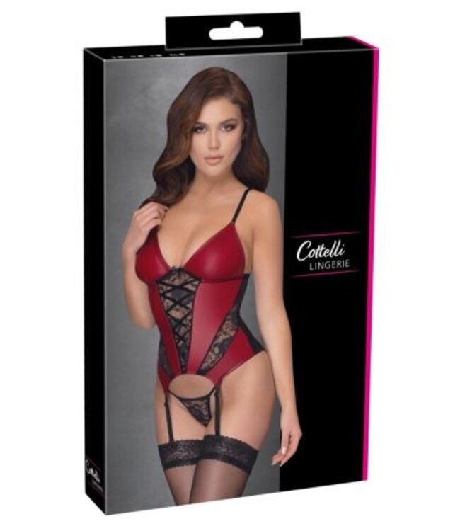 Korset met Bandjes - Rood & Zwart