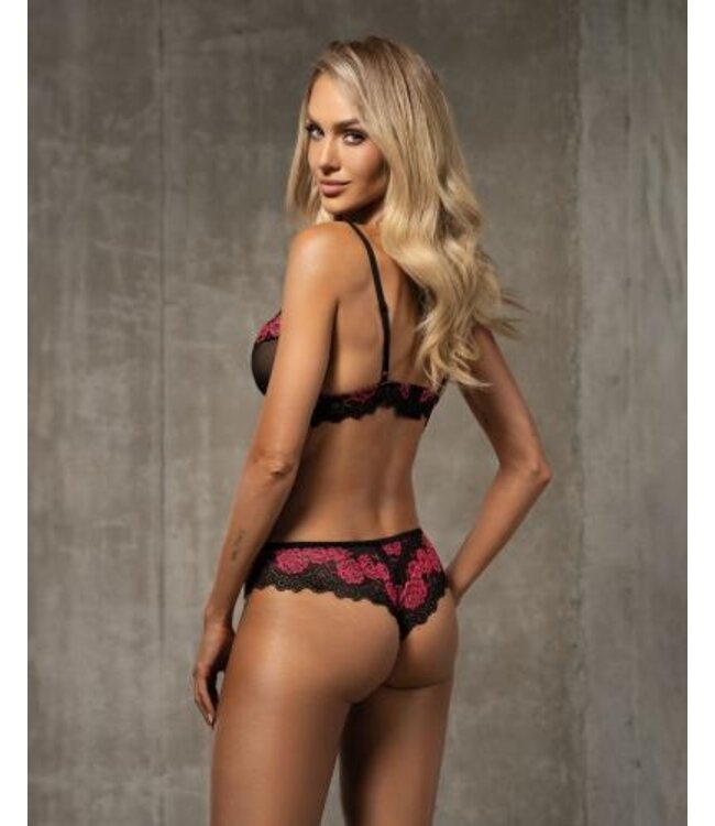 Tulia 2-Delige BH Set - Zwart/Roze