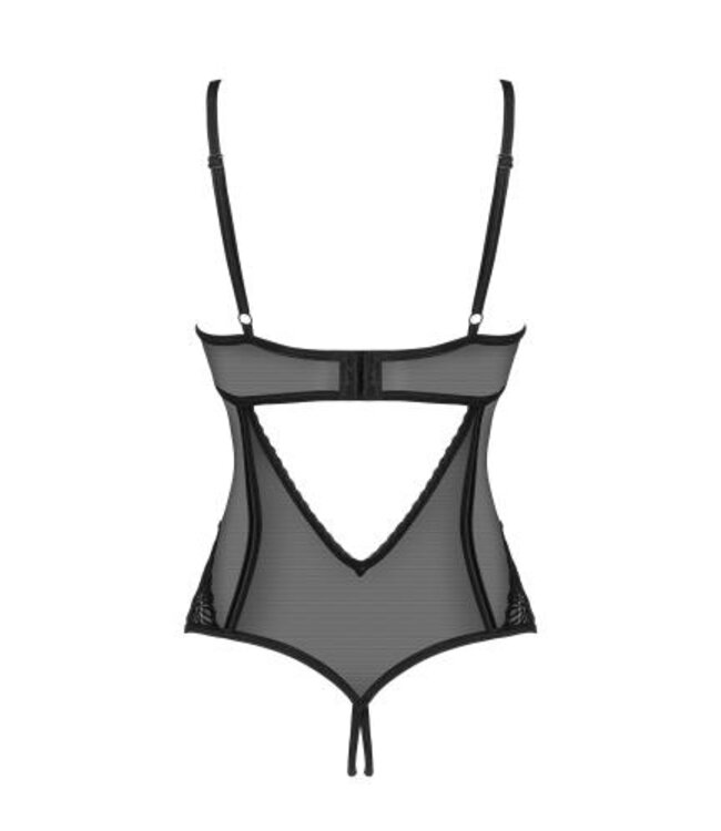 Serena Love - Open Kruis Body - Zwart