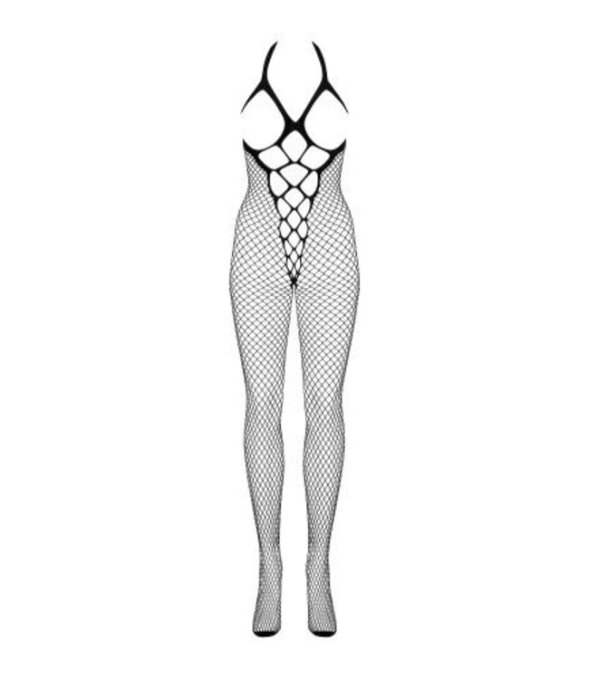 Visnet Catsuit - Zwart