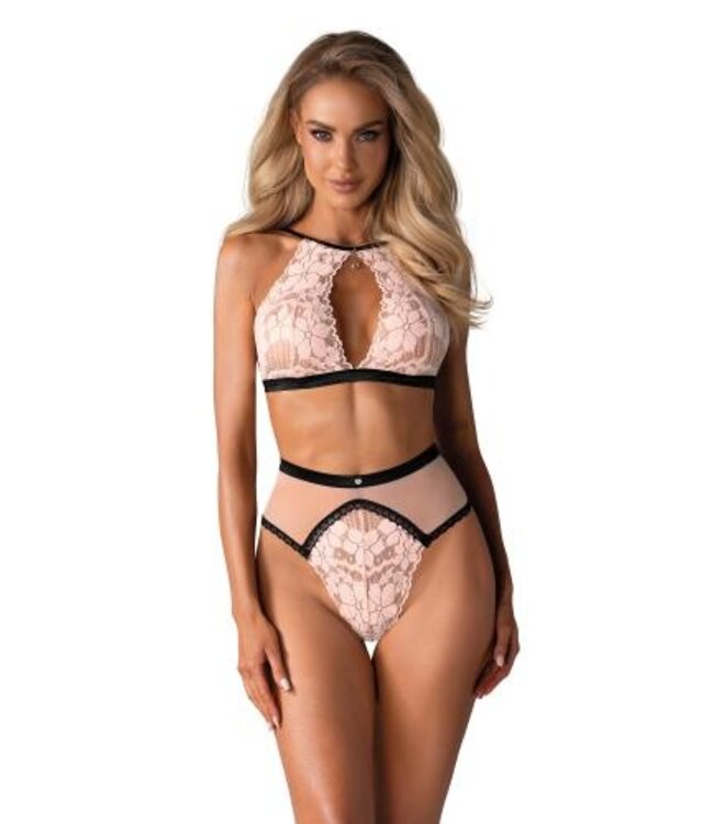 Lilines Kanten BH Set - Roze