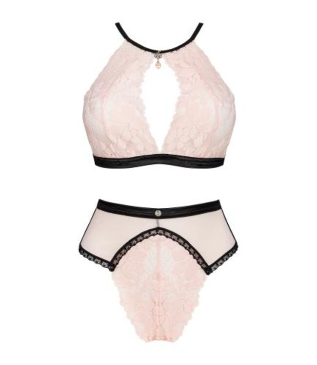 Lilines Kanten BH Set - Roze