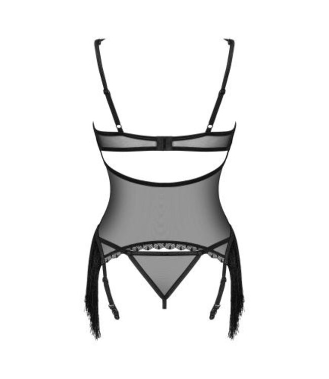 Obsessive - Sherila Korset & String - Zwart