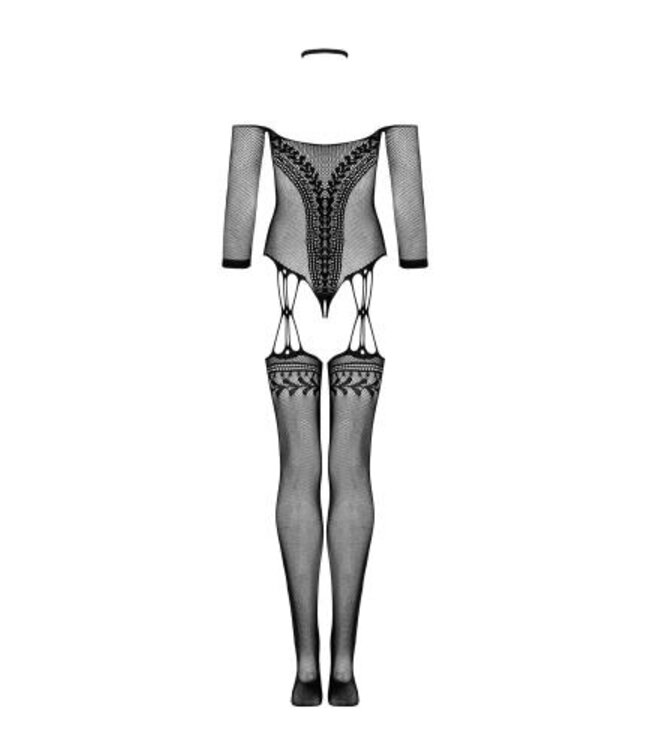 Mesh Catsuit - Zwart