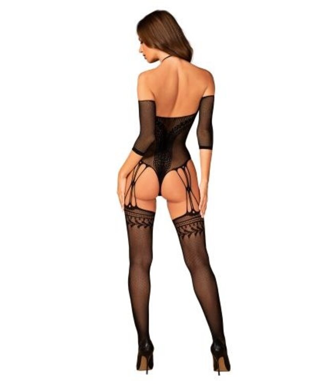 Mesh Catsuit - Zwart