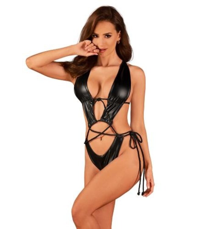 Cordellis - Body met open kruis - Zwart