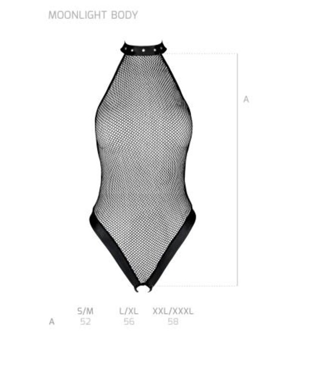 Body Moonlight Met Open Kruisje - Zwart