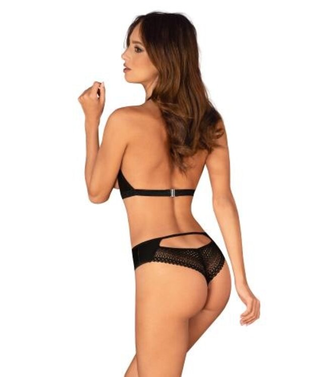 Obsessive - Norides Kruisloze Teddy - Zwart