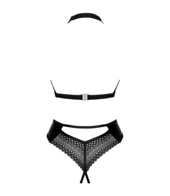 Obsessive - Norides Kruisloze Teddy - Zwart