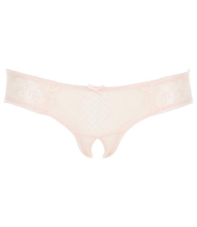 Surrender Sexy Slip Met Open Kruisje - Roze