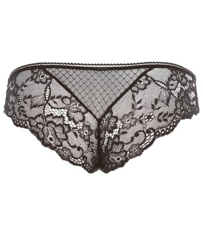 Surrender Slip Met Open Kruisje - Zwart