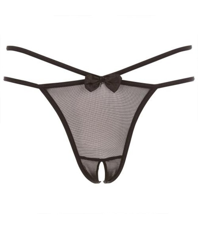 Femme Fatale Kruisloze Slip - Zwart