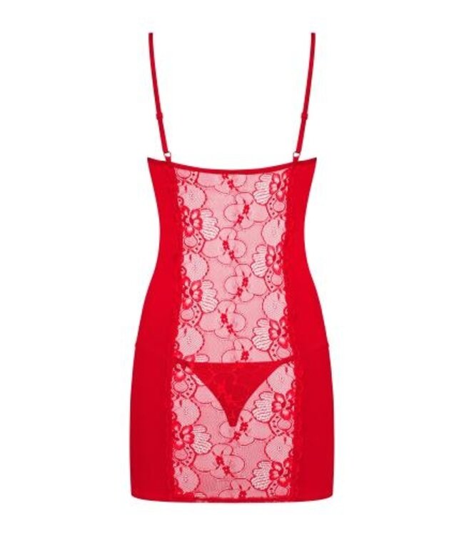 Heartina Negligé Met String - Rood