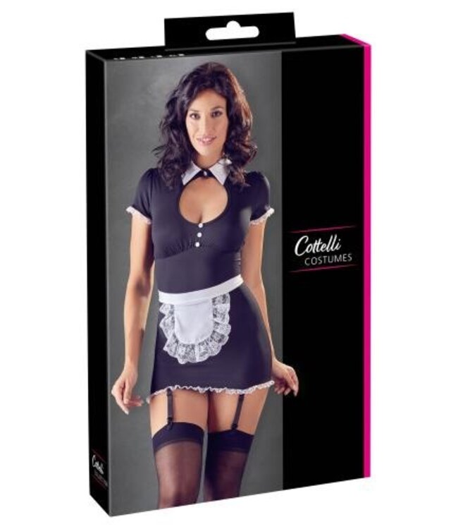 Sexy Dienstmeisje Kostuum Met Jarretels
