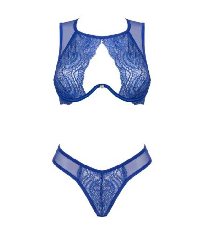 Giselia Kanten BH Set - Blauw