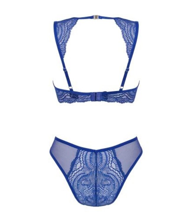 Giselia Kanten BH Set - Blauw