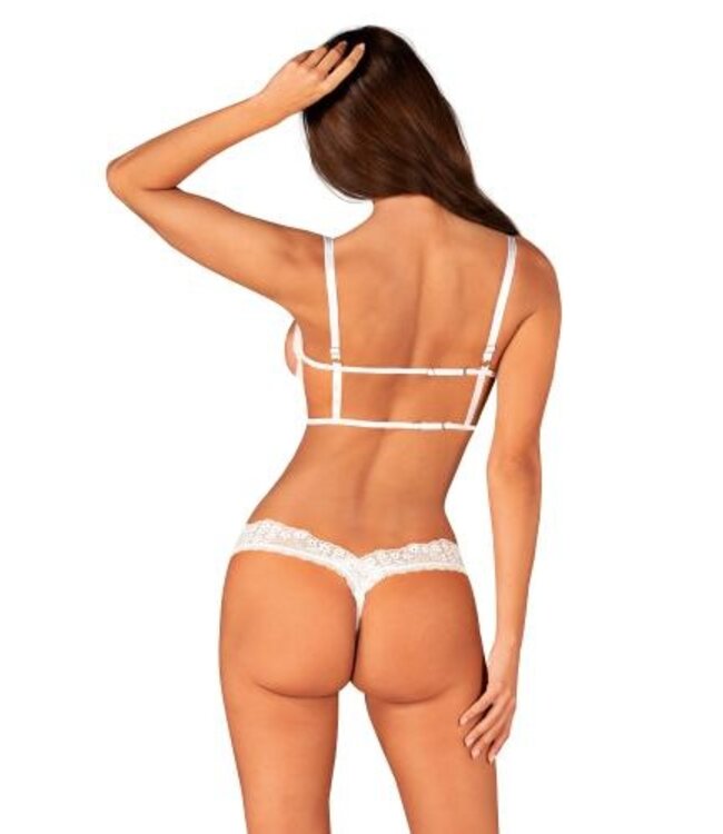 Heavenlly - Sexy Set met Open Kruis - Wit