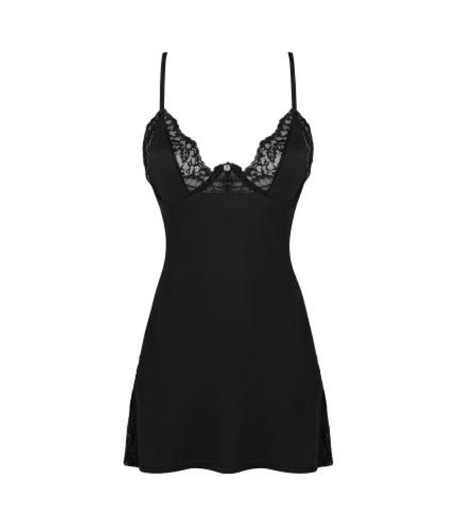 Bellastia Babydoll Met Sexy String - Zwart