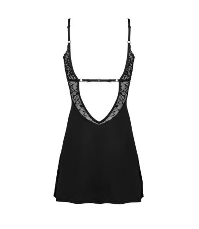 Bellastia Babydoll Met Sexy String - Zwart