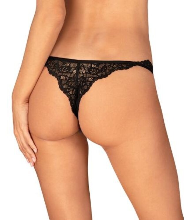 Bellastia Kanten String - Zwart