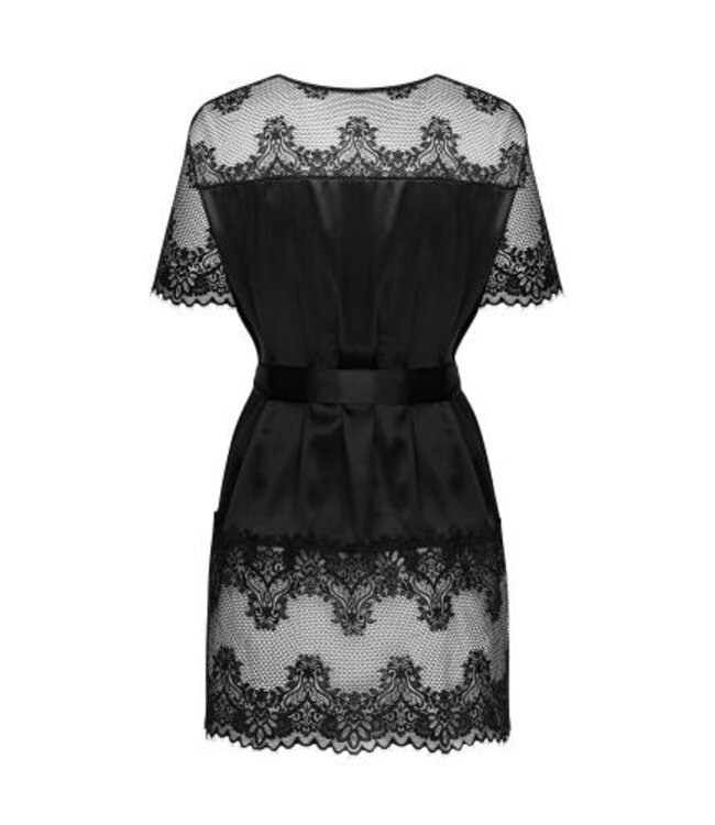 Maderris Sensueel Zwart Kimono