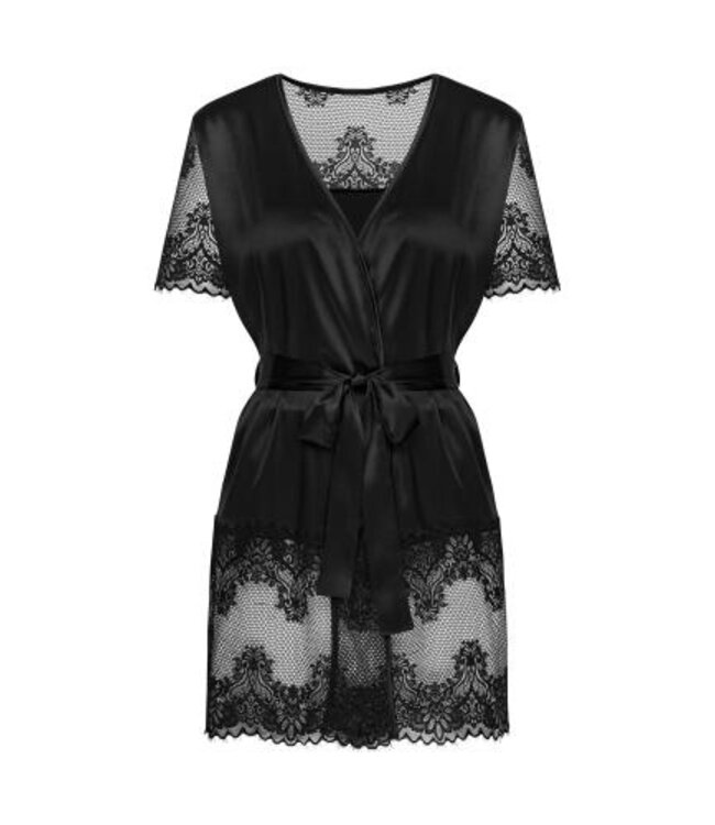 Maderris Sensueel Zwart Kimono