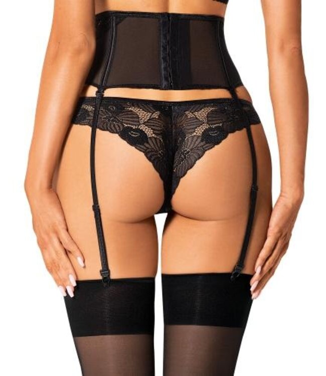 Serena Love - Jarretel - Zwart