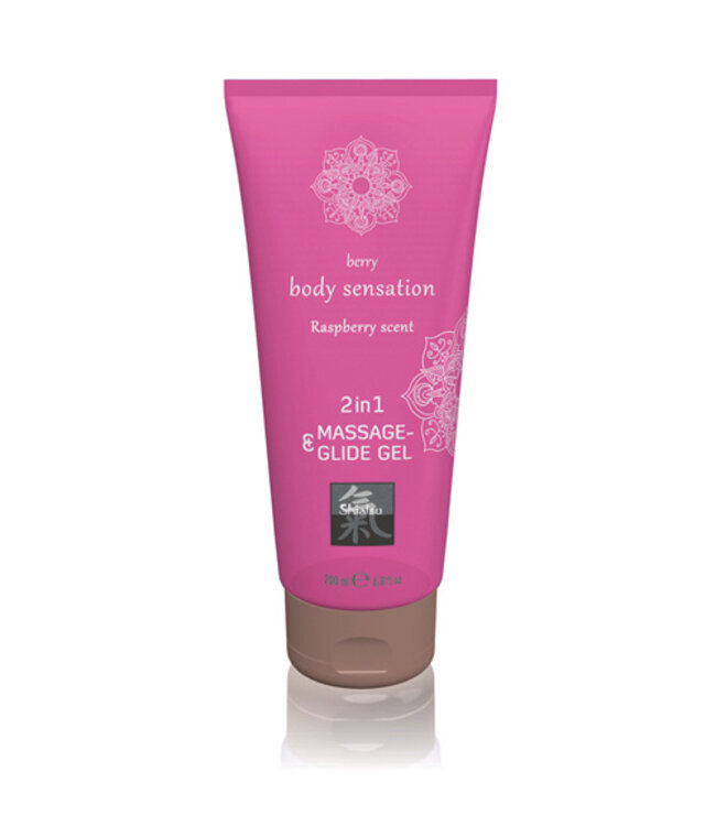 Massage- & Glide Gel 2 in 1 - Framboos