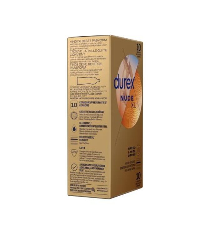 Durex Condooms Nude XL - 10 stuks