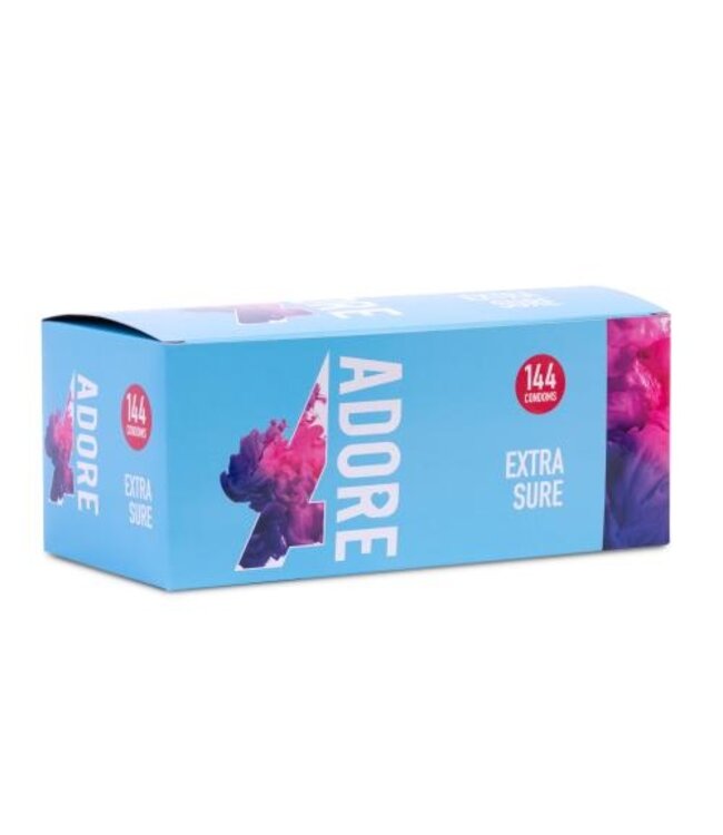 Adore Extra Sure Condooms - 144 stuks