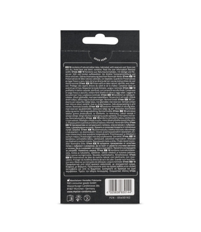 MY.SIZE Pro 57 mm Condooms - 10 stuks