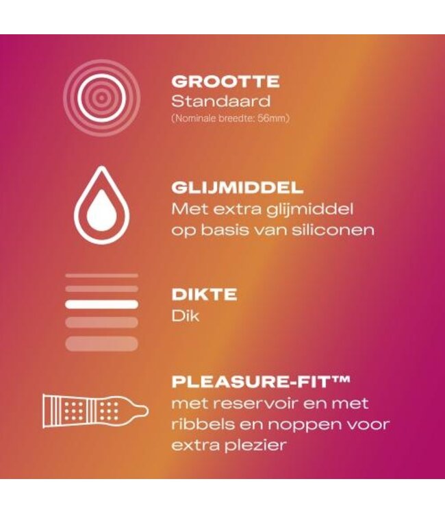 Durex Pleasure Me Condooms - 10 stuks