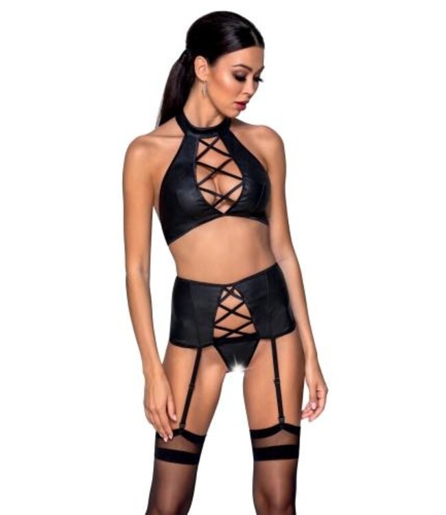 3-delige Set Nancy zwart