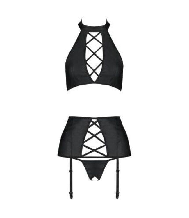 3-delige Set Nancy zwart