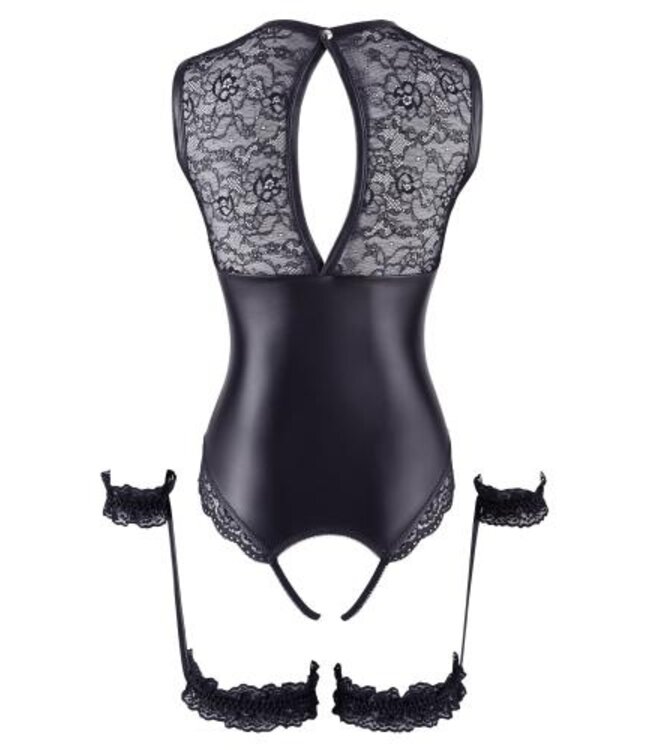 Wetlook body met open kruis