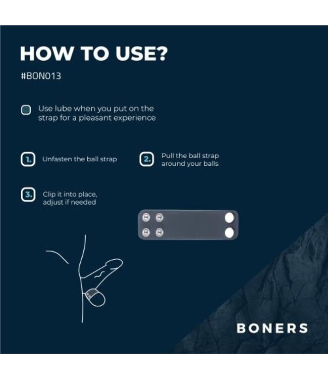 Boners Brede Ball Strap - S/M