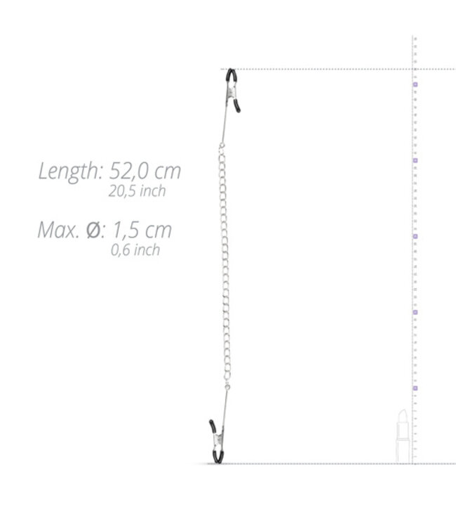 Lange Tepelklemmen Met Ketting