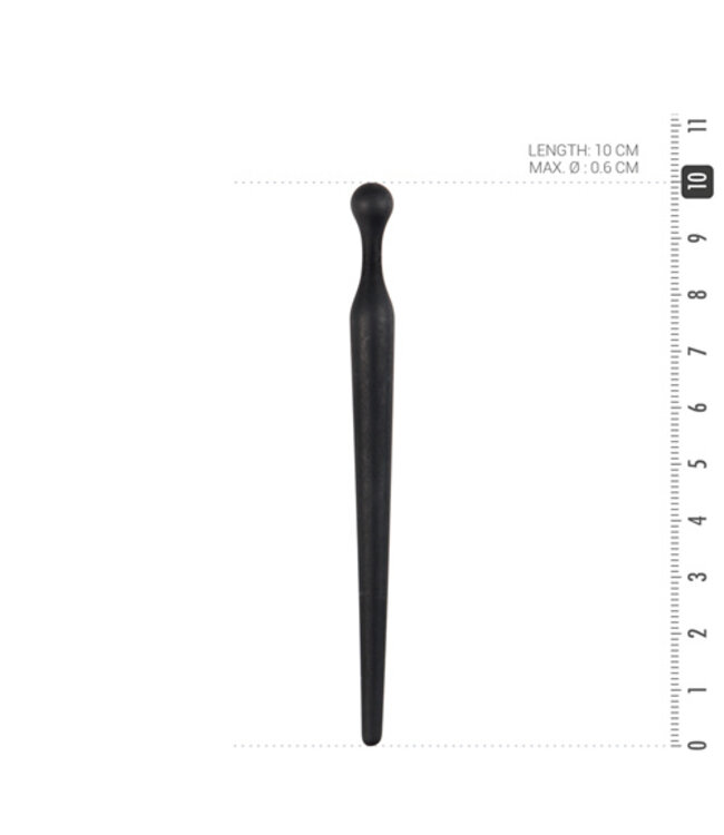 Zachte Siliconen Dilator - Zwart