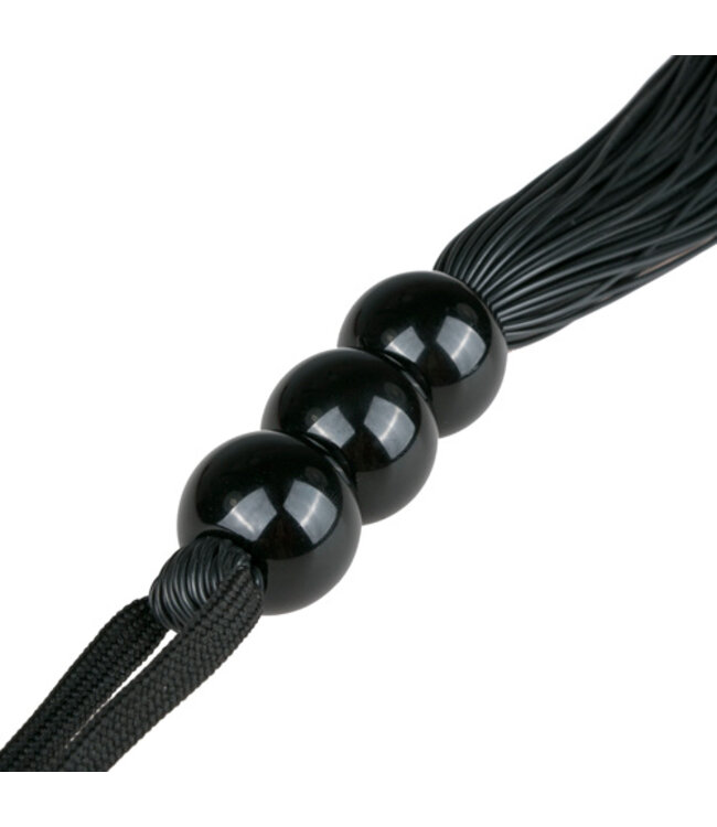 Zwarte siliconen zweep