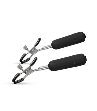Easytoys Fetish Collection Verstelbare Tepelklemmen Met Bullet Vibrator