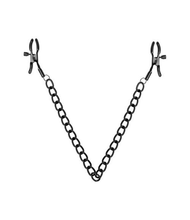 Tepelklemmen Met Ketting - Zwart